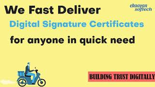 Fast delivery of Digital signature certificates across Mumbai, Navi Mumbai.
