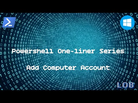 PowerShell One-liner - Add Computer Account