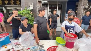 直接9點前賣完 完美完成任務 中彰海王子 台中烏日火車站三民街228號 海鮮拍賣 海鮮叫賣 直播 0706
