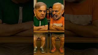 Modi is arguing with Shahbaz Sharif in classroom #modi #india #pakistan
