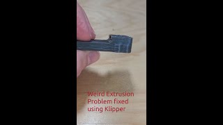 Weird Under-extrusion 3d Printing Problem Fixed with Klipper #shorts
