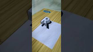 3d letters drawing R || 3d R  #shorts #trending #3ddrawing #drawing