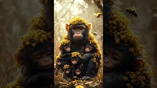 monkey videos 🙈 #monkey #shortsfeed #monkeyvideo #poormonkey #monkeylove #animals #shorts #pets #ai