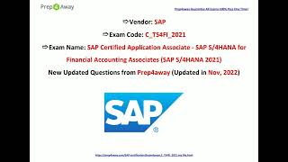[Nov, 2022] Prep4away C_TS4FI_2021 PDF Dumps and C_TS4FI_2021 Exam Questions (55-70)