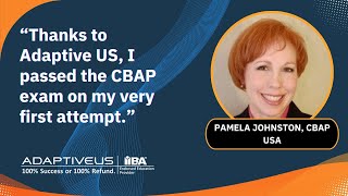 CBAP Certification Training Washington | Pamela Johnston Review| Adaptive US