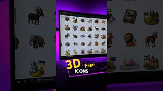 3D icons, no ads, no sign-up, High-quality. #3d #icon #tech #tricks #hack #tips #shorts #subscribe