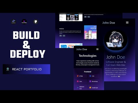 Build & Deploy a Stunning React Portfolio with Vite, Tailwind CSS, and GitHub Actions 🚀