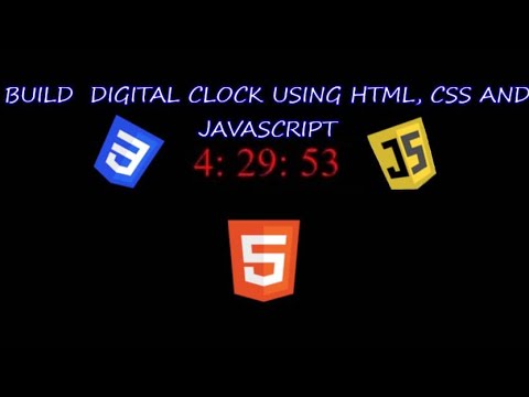Digital Clock with HTML, CSS and JavaScript 😲😲 #javascript #html