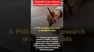 Requirements for Job in ISRO #jobsearch #isrojob