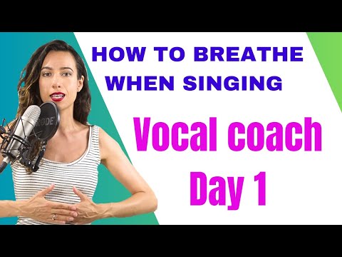 SINGING LESSONS with  Natalia Bliss vocal coach.  How to breathe while singing. Inhalation. Lesson-1