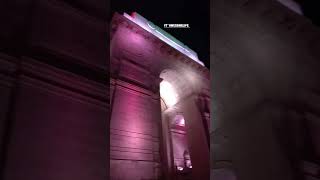 night buety of india gate 💕🌸 #indiagate #indiagatecutegirls #girl #dehli #rajpathlive #pmmodi #song