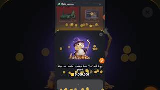 June 21, 2024 Hamster Today  Claim 5 Million Points  🤑Code#Newcrypto #airdrop #newmining