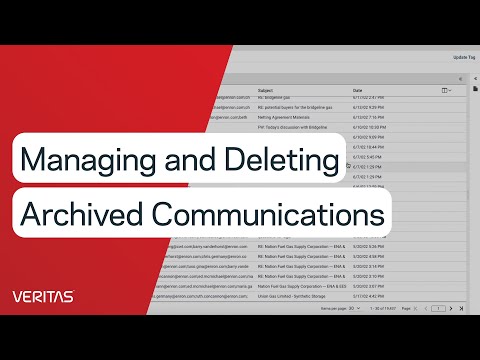 Managing and Deleting Archived Communications