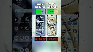 Samsung S24 Ultra vs Honor 200 Pro: Insane Charging Speed Showdown! ⚡🔥 Who Wins? #shorts#viralvideo