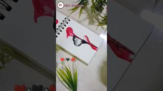 Thread Art / ❤️+🖤+❤️= / Try for 100 Million view #shorts #threadart