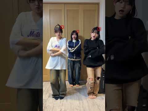 【即興ダンス】3姉妹でTikTokで流行ってる「怒りマーク」踊ってみた！#Shorts