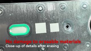 100W Fiber Picosecond Laser - Code marking on the