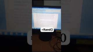 Random Data in msword