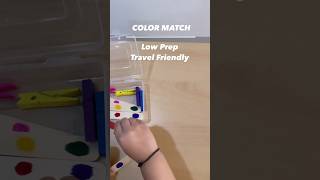 DIY-color matching for toddlers on the move🎀 #diy #toddleractivities #curiouscub