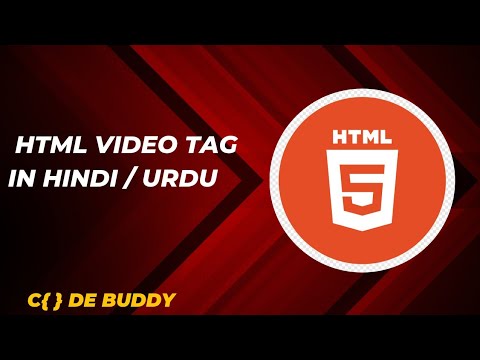 HTML Video Tag Tutorial in Hindi / Urdu
