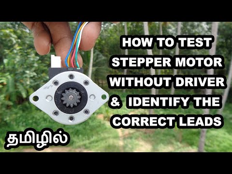 STEPPER MOTOR TESTING | WORKING  | TESTING STEPPER MOTOR WITHOUT DRIVER & IDENTIFY THE CORRECT LEADS