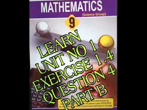 CLASS 9 MATH CHAPTER 1.4 QUESTION NO. 4 PART B