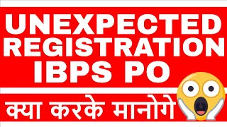 Unexpected Total Registration in IBPS PO