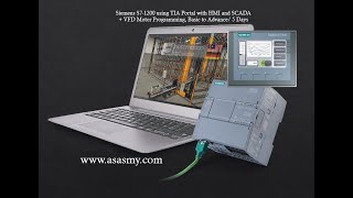 PLC & HMI Training for SIEMENS S7-1200 / S7-1500 & KTP400 , Day 4 of 5  (LIVE Demonstration)