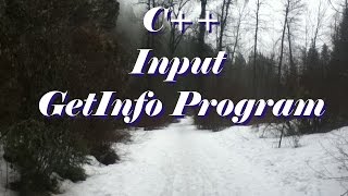 Learning C++ [003] Input - GetInfo Program