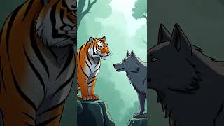 tiger and wolf story #shorts