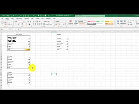 Excel: Bold, italics, underline, borders, clear formats