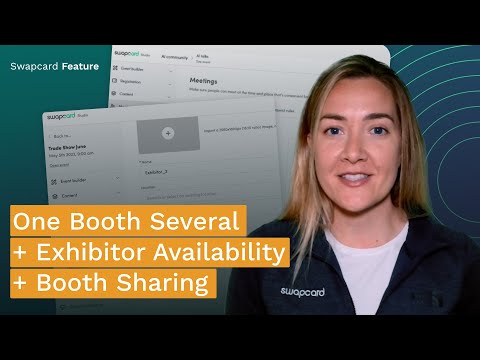 Swapcard Features ⚙️ Re-use & Share Virtual Booths and Set Meeting Availability