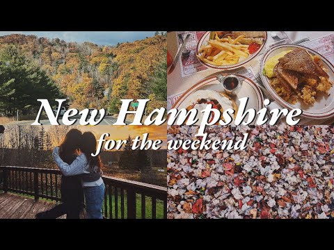 New Hampshire Vlog | Road trip with friends to see maple trees, cozy cabin tour, things to do