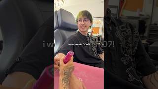 You are the youngest person EVER! 😀 #tattoo #tattooshop #tattooartist #genz #meme