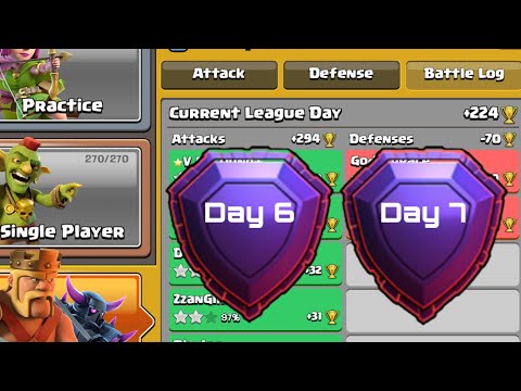 Legend League Day 6&7 Attacks CLASH OF CLANS | Yeteer With Yeeti mites clone
