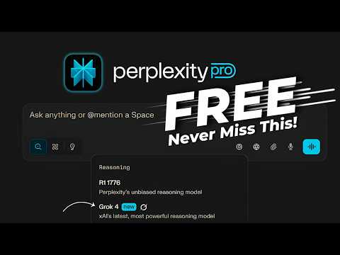 Get Perplexity Pro FREE for 1 Year with GROK 4, ChatGPT Pro, Claude 4! 🚀