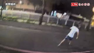 拔腿就跑！通緝犯深夜高雄街頭閒晃 見警心虛5分鐘被逮（民眾提供）