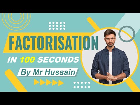 Factorisation in 100 seconds I GCSE Maths