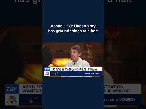Apollo CEO: Uncertainty has ground things to a halt
