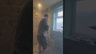 🔥 Start of a bathroom refurb 🔥 #foryou #plastering_construction #plasteringwork