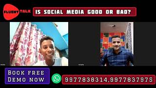 Is Social Media Good or Bad? | Village Boy Practices English | Fluent Talk