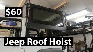 DIY Jeep Roof Hoist for $60