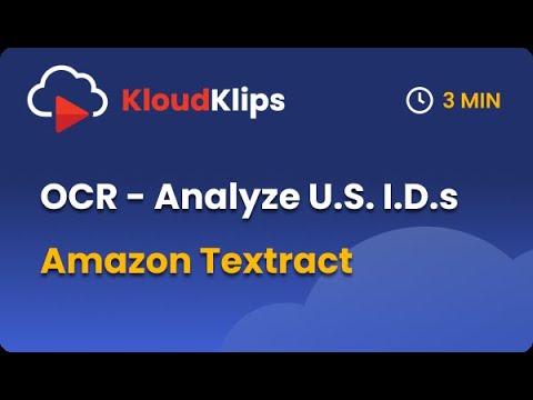 Scan Drivers license/Passport with Amazon Textract