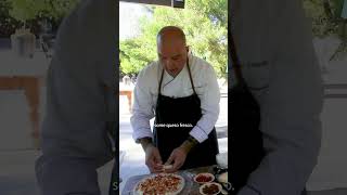 Chef Joe’s famous Esquites #pizza cooked in #livefire 🔥