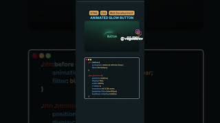 Animated Glow Button || HTML ||CSS #shorts #viralshorts #short  #webdevelopment #softwaredeveloper
