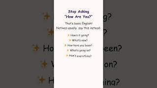 Stop Saying “How Are You?” 😅 Try These 5 Fluent Phrases Instead!