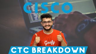 CISCO Fresher CTC Breakdown in One Minute | Better Than FAANG @Cisco  #salary #ctc #cisco #shorts