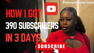 I Gained 390 Subscribers in 3 Days (step by step) #seo
