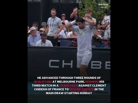 Hady Habib has made history as the first Lebanese player to reach a Grand Slam singles draw! 🎾