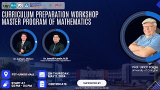 CURRICULUM PREPARATION WORKSHOP MASTER PROGRAM OF MATHEMATICS || Department of Mathematics UINSU